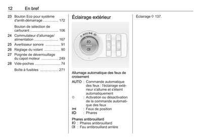 2016 Opel Insignia/Insignia Sports Tourer Owner's Manual | French