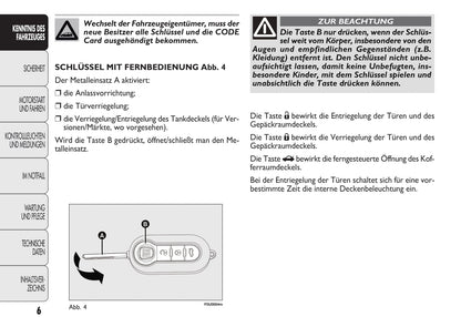 2010-2011 Fiat Punto Evo Bedienungsanleitung | Deutsch