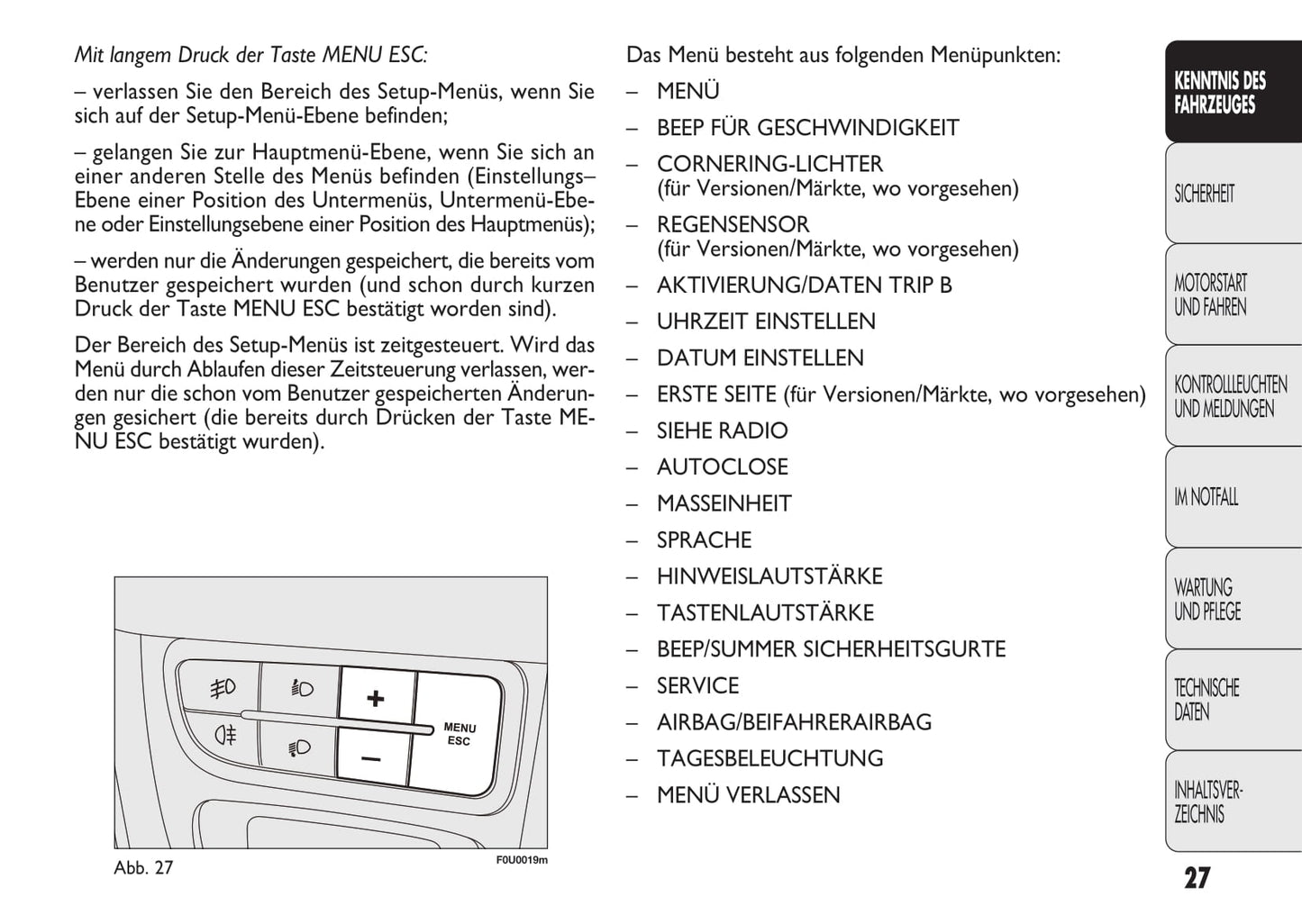 2010-2011 Fiat Punto Evo Bedienungsanleitung | Deutsch