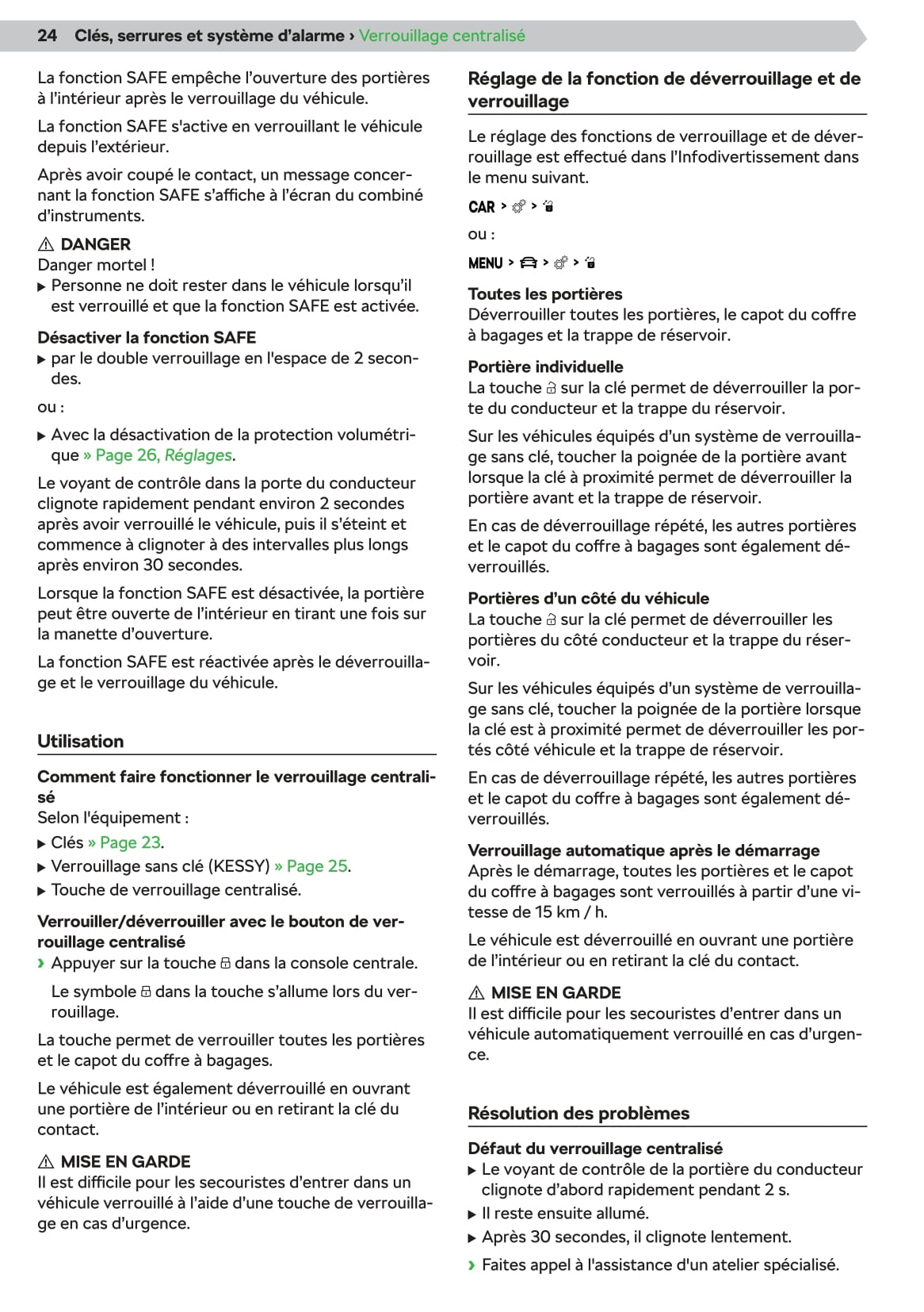 2019-2020 Skoda Fabia Owner's Manual | French