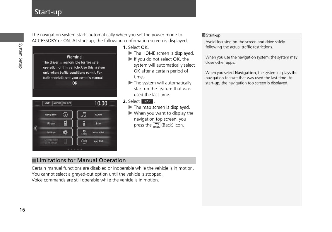 Honda Civic Hatchback Navigation Owner's Manual 2017