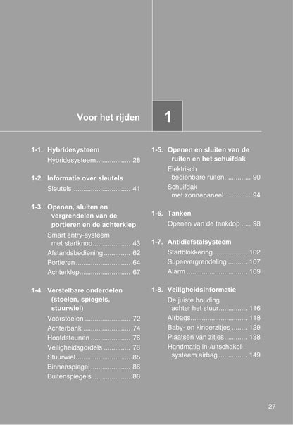 2010-2011 Toyota Prius Bedienungsanleitung | Niederländisch