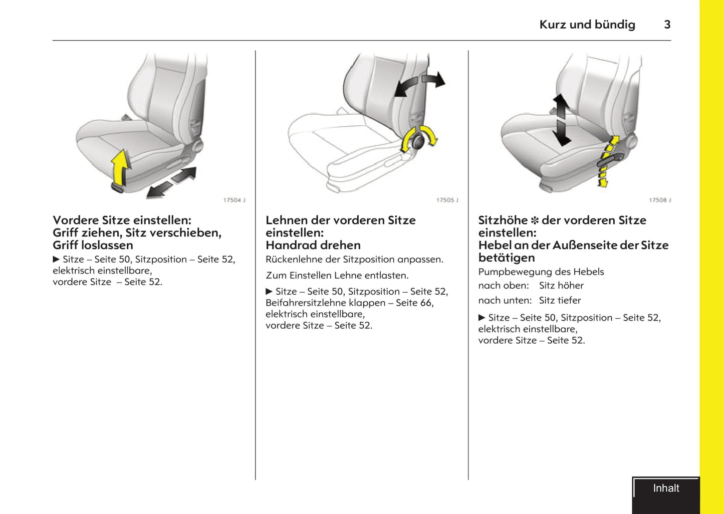 2007-2009 Opel Vectra Owner's Manual | German