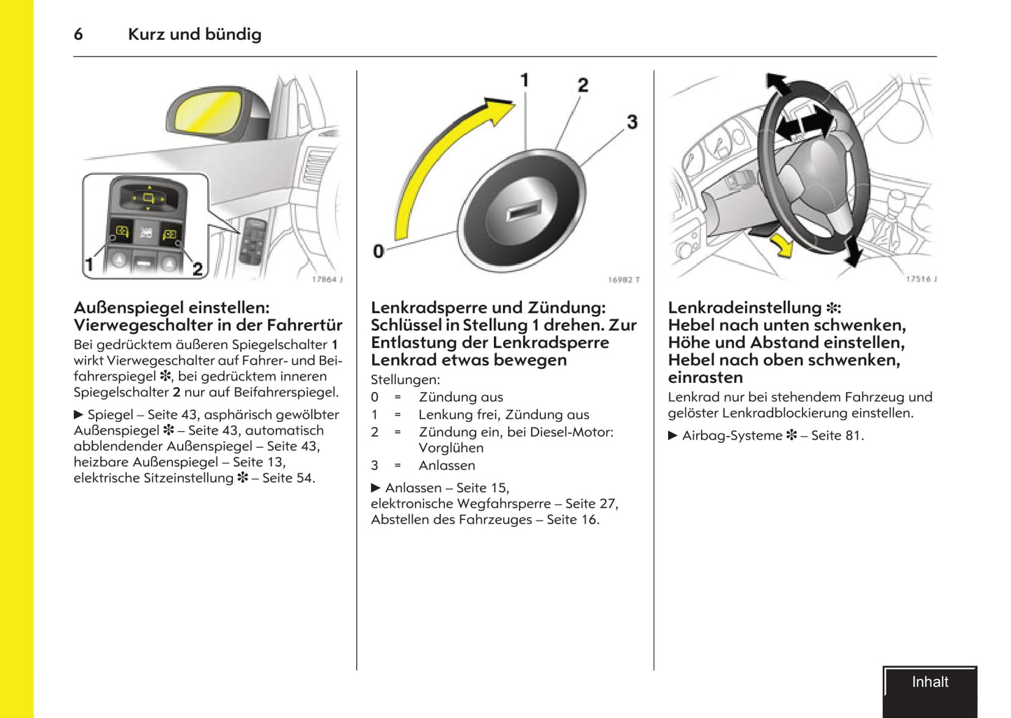 2007-2009 Opel Vectra Owner's Manual | German