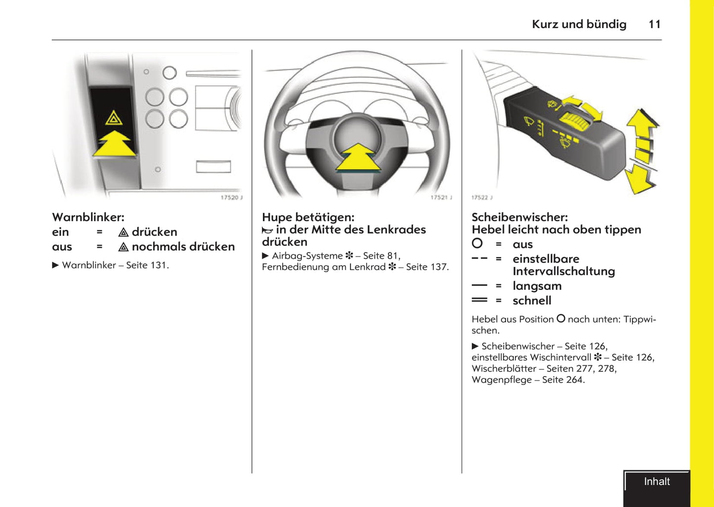 2007-2009 Opel Vectra Owner's Manual | German