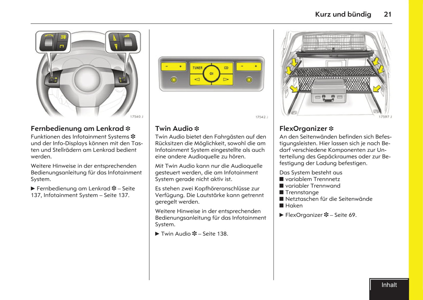 2007-2009 Opel Vectra Owner's Manual | German