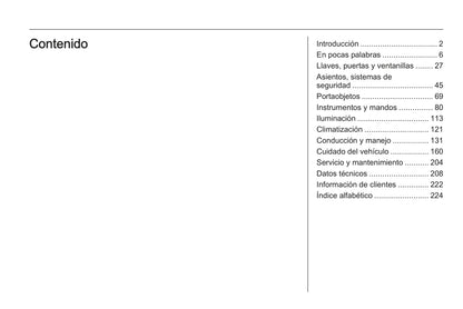 2014 Opel Zafira Owner's Manual | Spanish