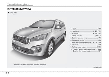 2019 Kia Sorento Owner's Manual | English