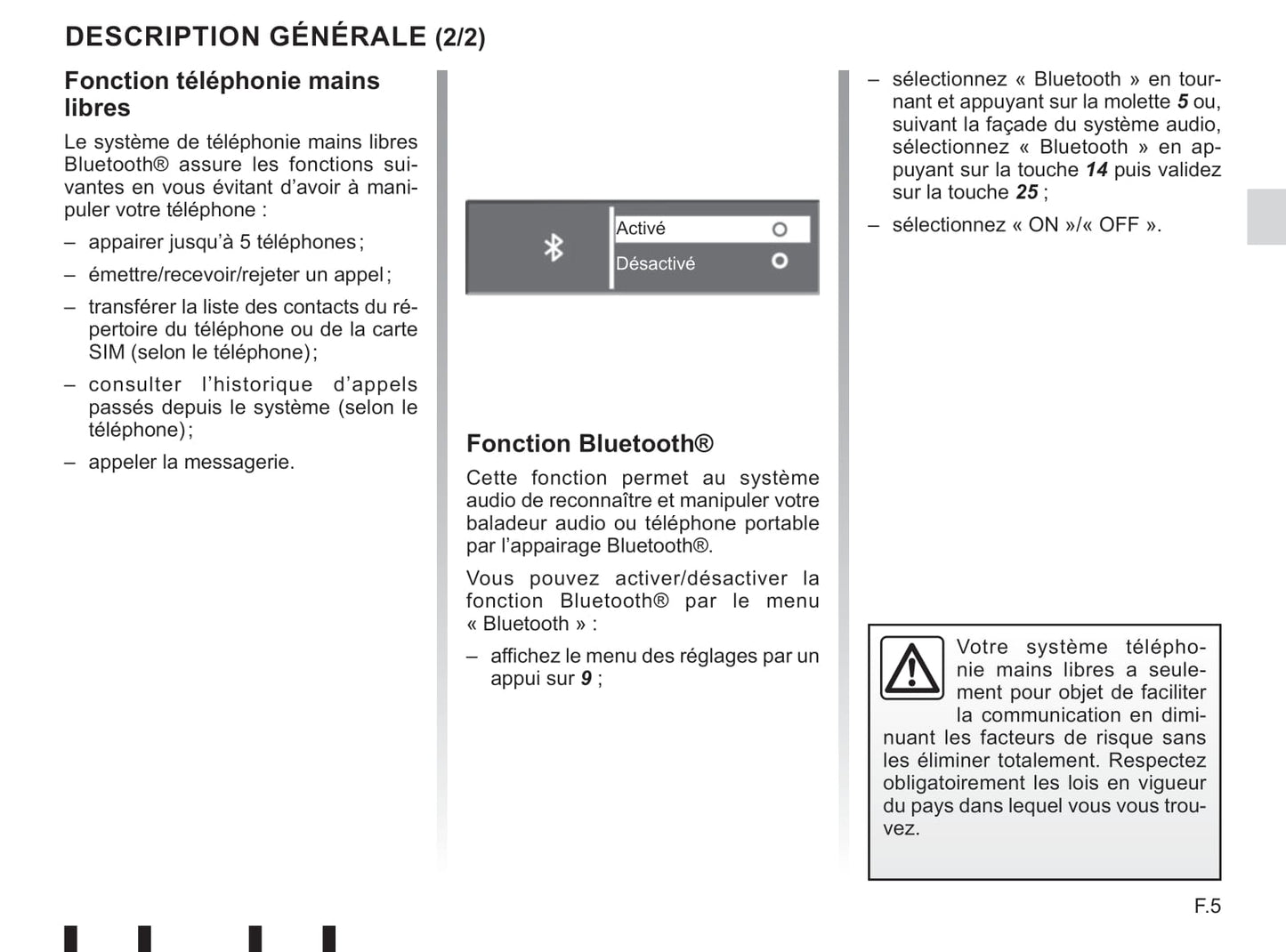 Renault Radio Connect R & GO Guide d'utilisation 2019