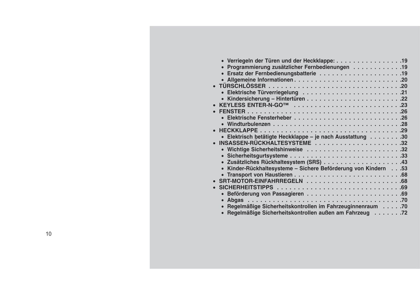 2014-2015 Jeep Grand Cherokee SRT Owner's Manual | German