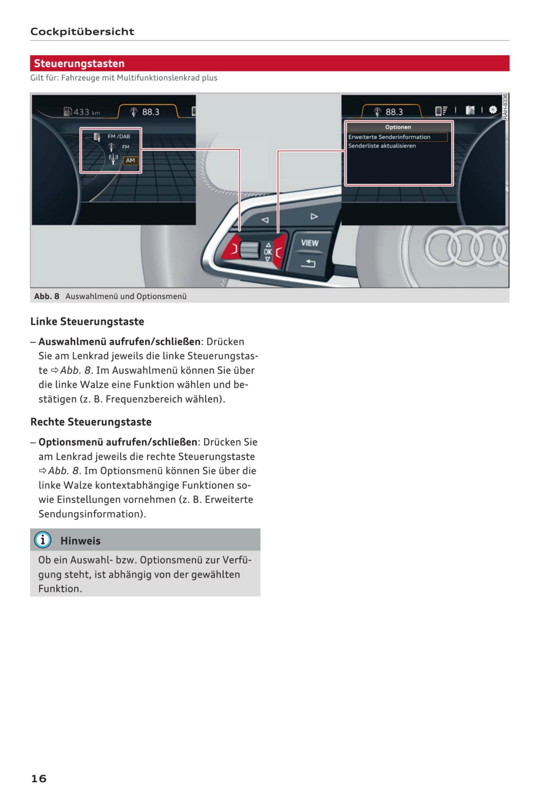 2017-2020 Audi Q5 Owner's Manual | German