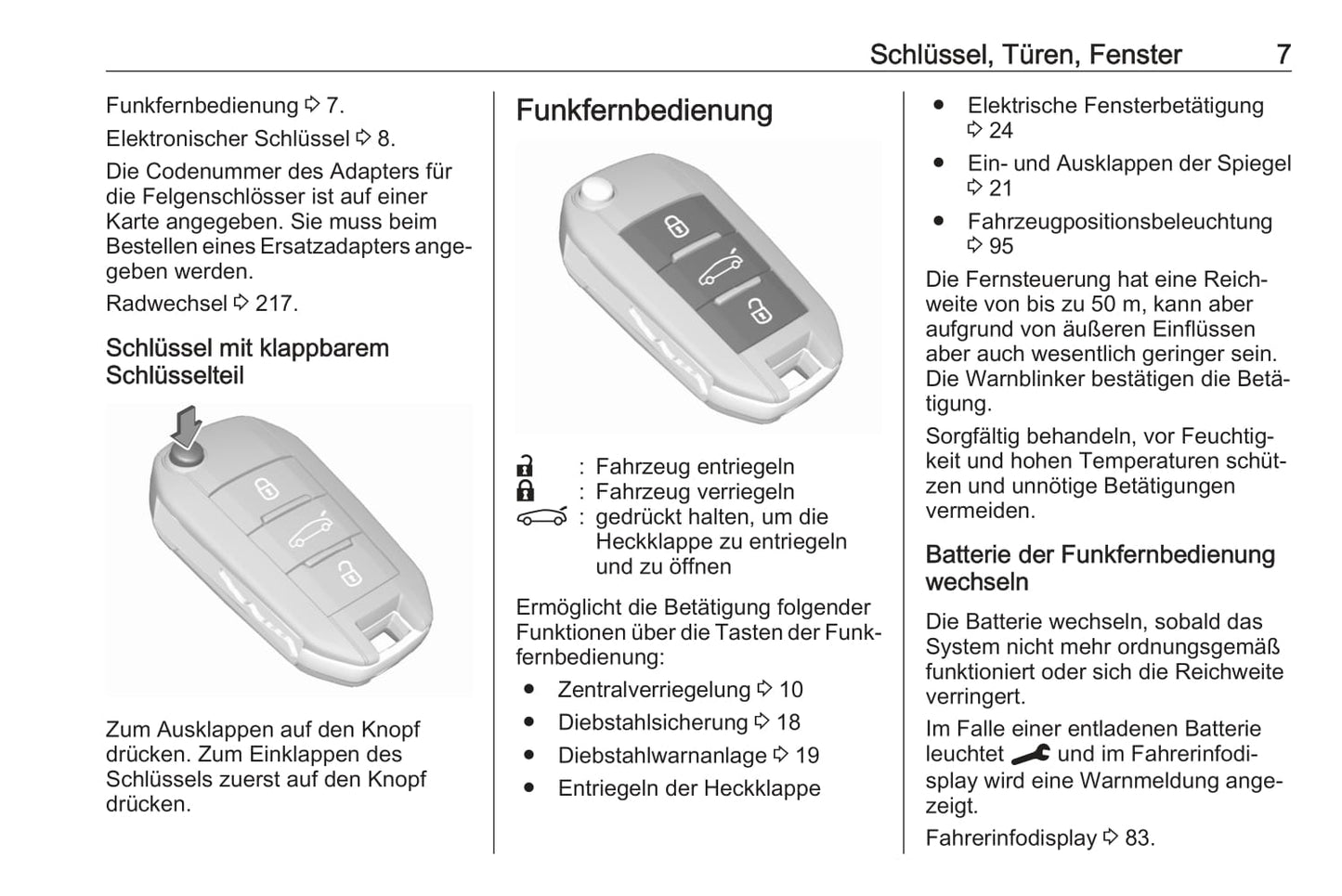 2021 Opel Mokka/Mokka-e Owner's Manual | German