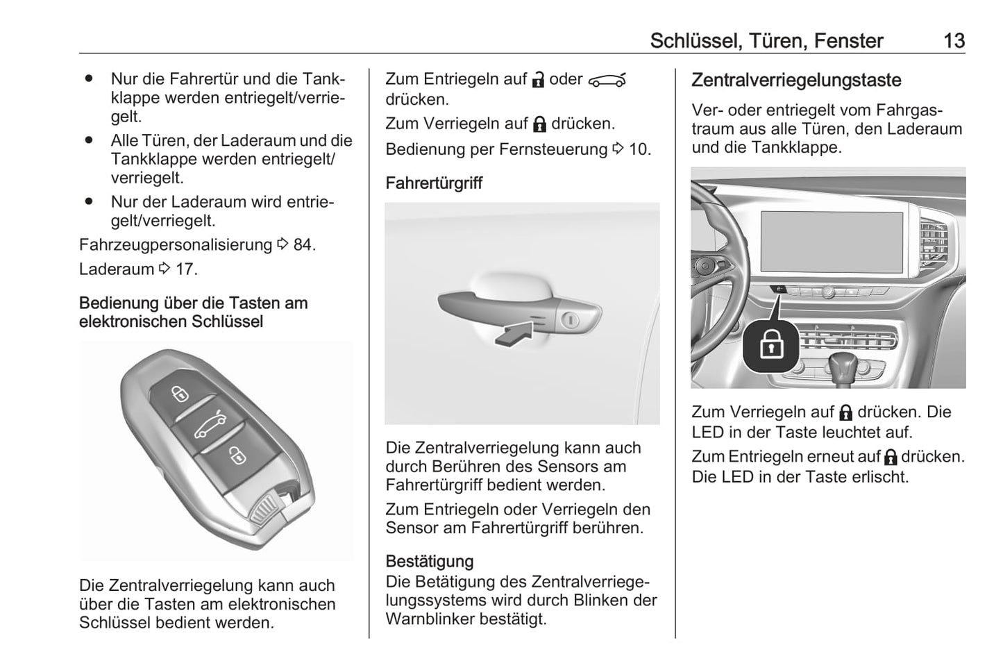 2021 Opel Mokka/Mokka-e Owner's Manual | German