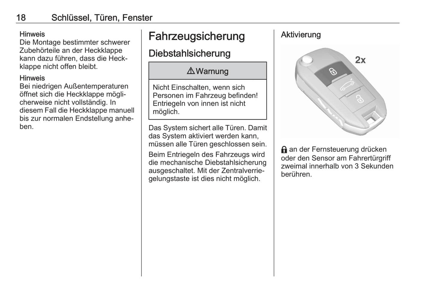 2021 Opel Mokka/Mokka-e Owner's Manual | German