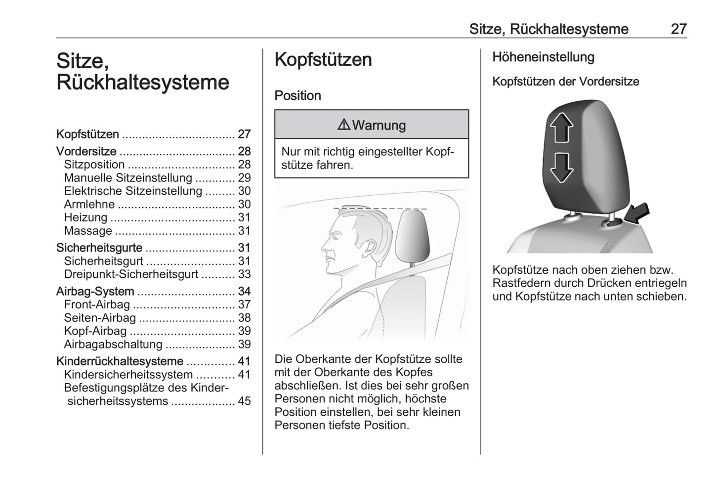 2021 Opel Mokka/Mokka-e Owner's Manual | German