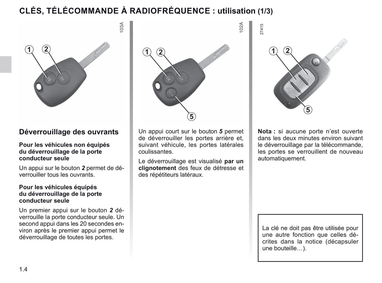 2020-2021 Renault Trafic Owner's Manual | French