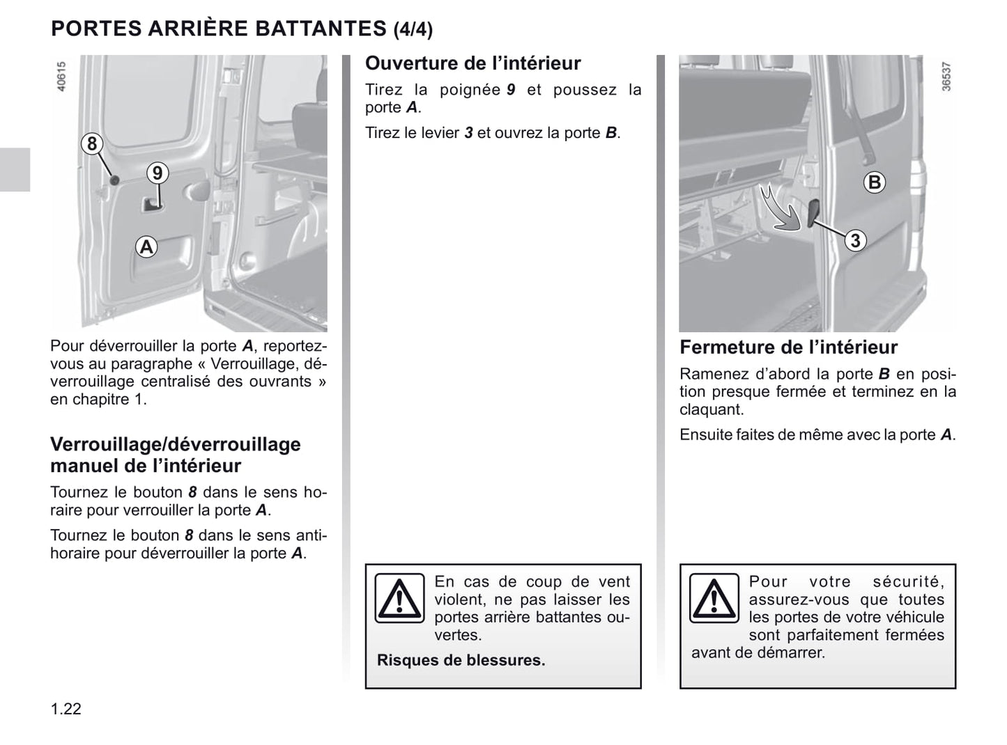 2020-2021 Renault Trafic Owner's Manual | French