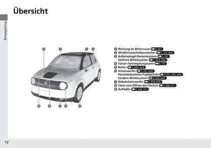 2020-2021 Honda e Owner's Manual | German