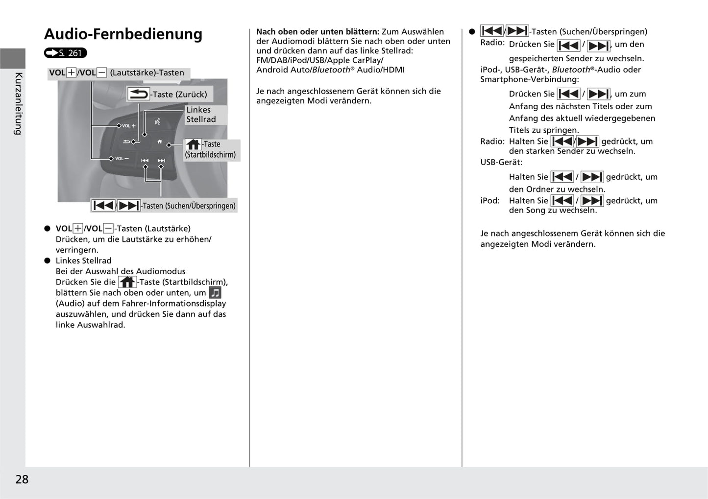 2020-2021 Honda e Owner's Manual | German