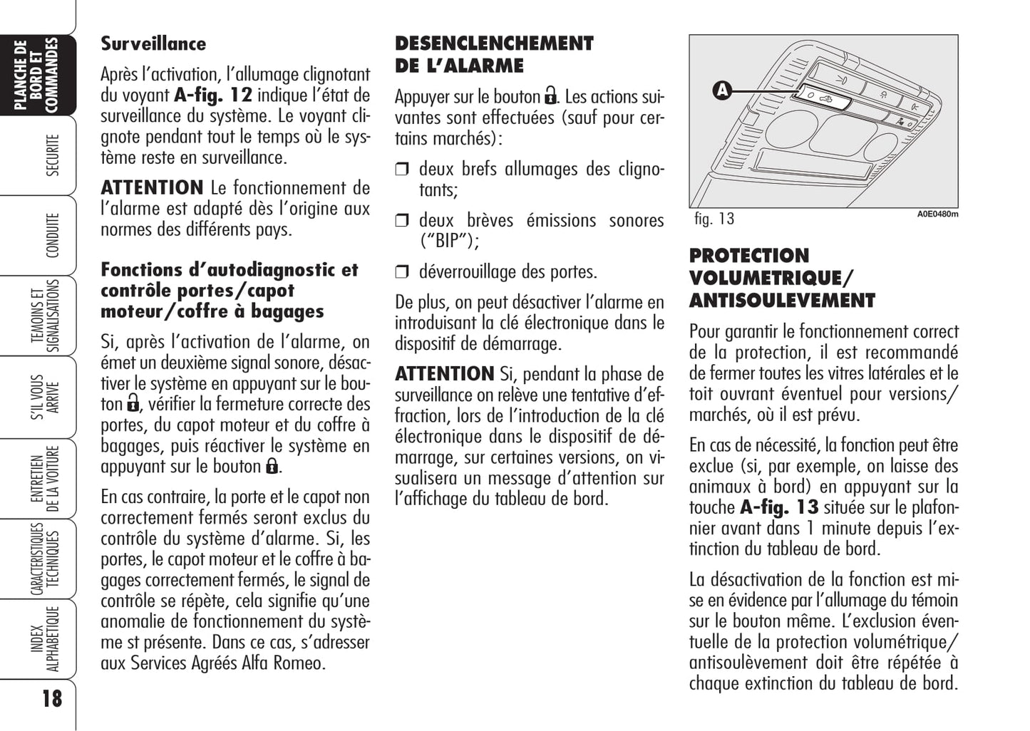 2005-2011 Alfa Romeo 159/159 Sportwagon Owner's Manual | French