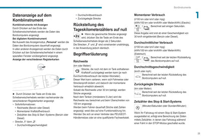 2021-2023 Peugeot 208/e-208 Owner's Manual | German