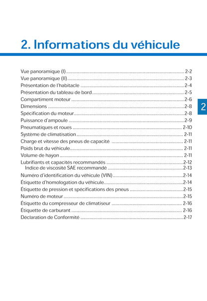 2019-2020 Hyundai i10 Owner's Manual | French