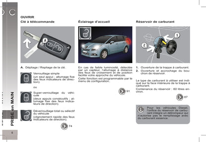 2012-2013 Peugeot 5008 Owner's Manual | French