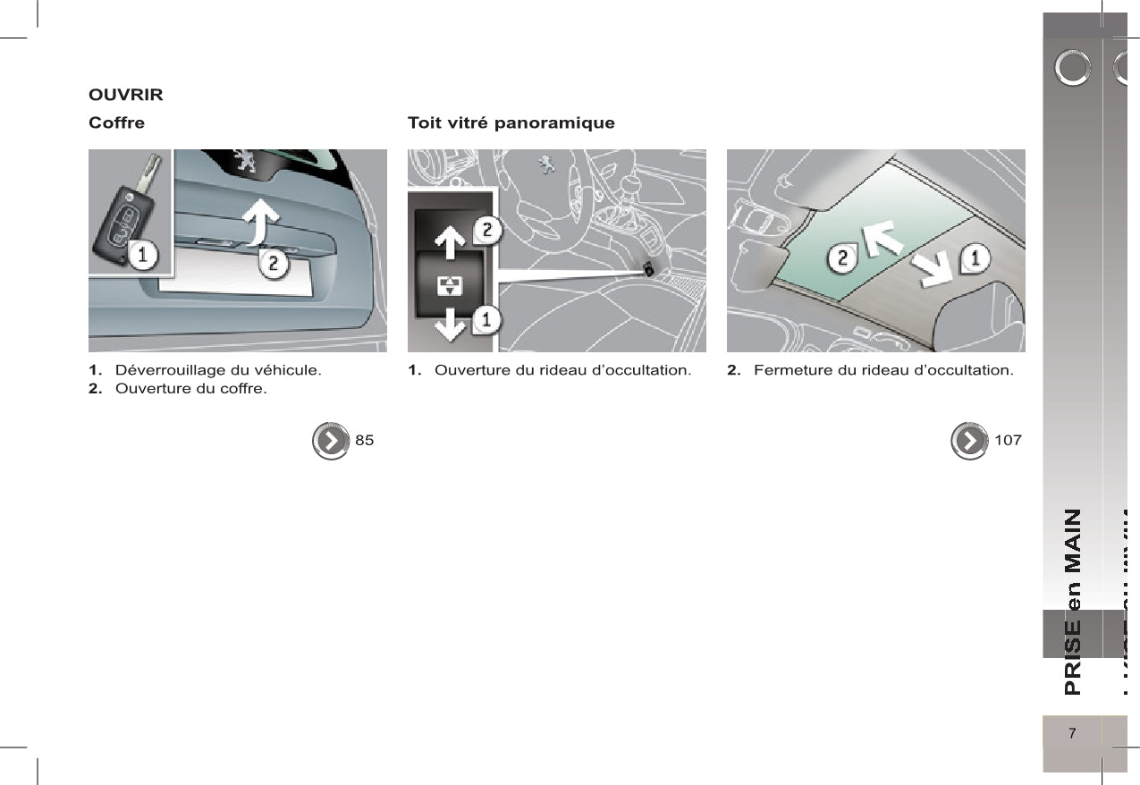 2012-2013 Peugeot 5008 Owner's Manual | French