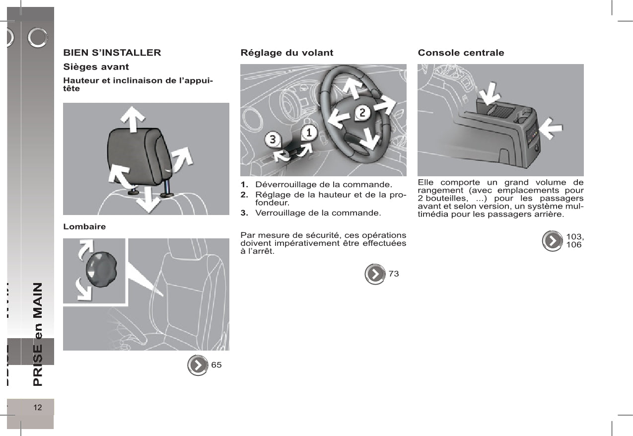 2012-2013 Peugeot 5008 Owner's Manual | French