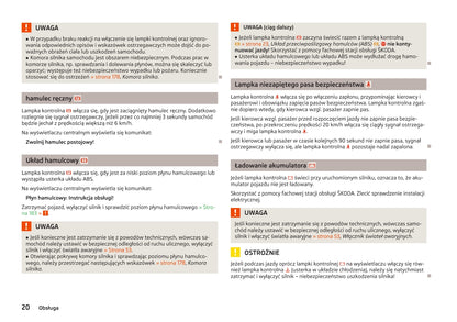 2012-2013 Skoda Superb Owner's Manual | Polish