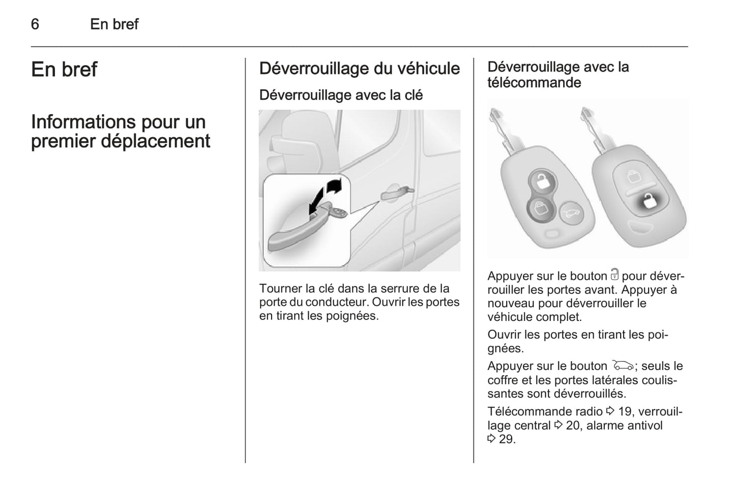 2014-2015 Opel Movano Owner's Manual | French