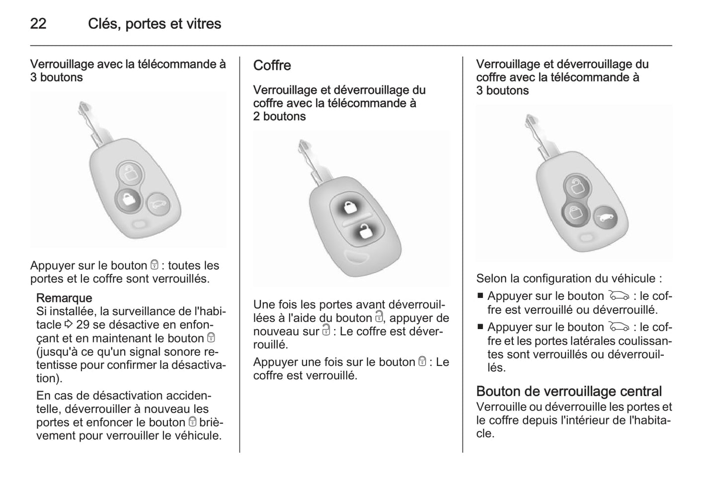 2014-2015 Opel Movano Owner's Manual | French