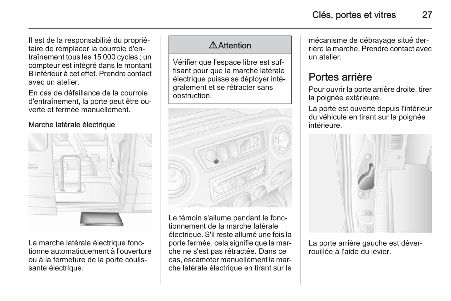 2014-2015 Opel Movano Owner's Manual | French