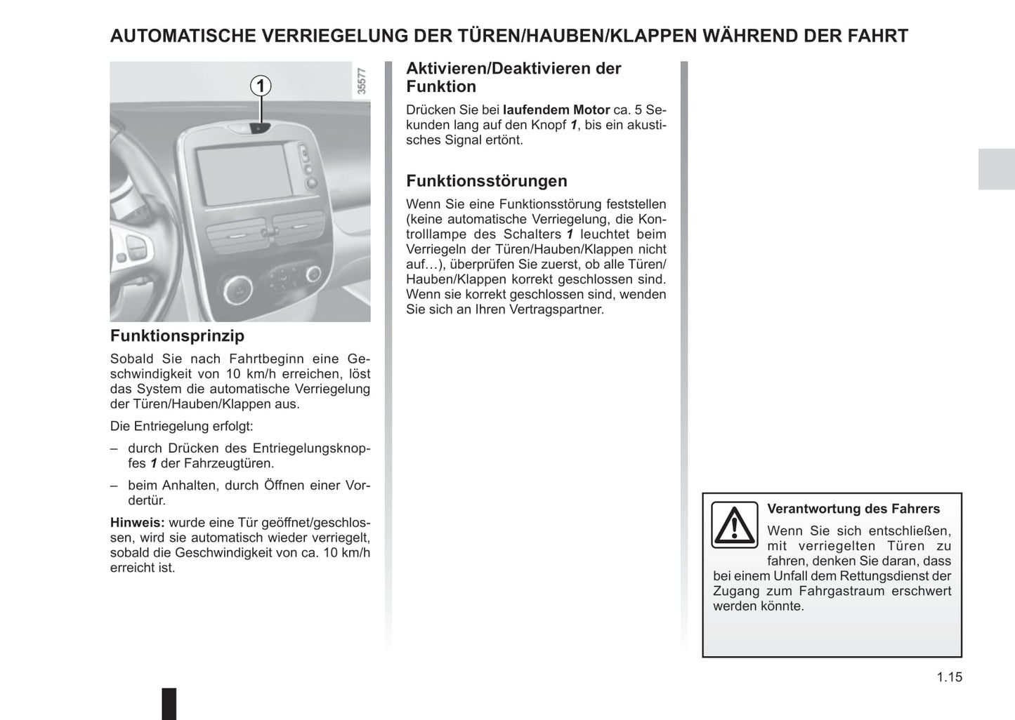 2016-2018 Renault Clio Owner's Manual | German