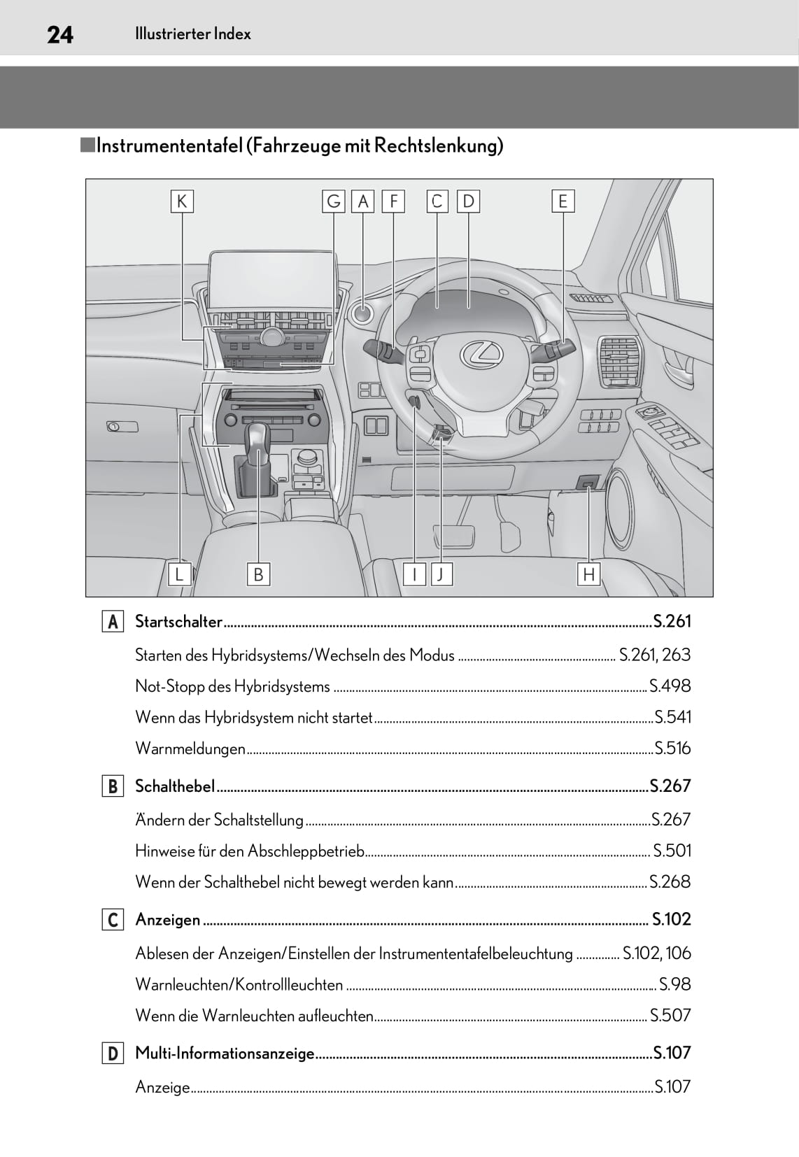 2019 Lexus NX 300h Bedienungsanleitung | Deutsch