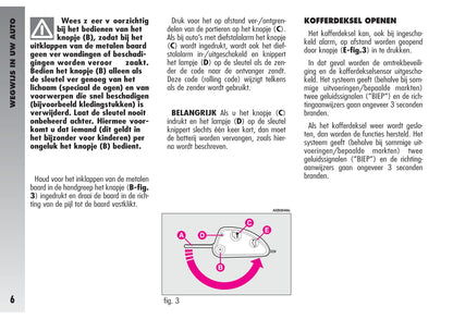 2002-2003 Alfa Romeo 156 GTA Owner's Manual | Dutch