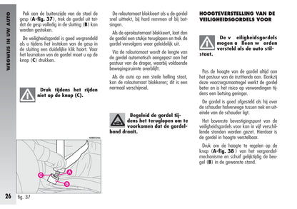 2002-2003 Alfa Romeo 156 Bedienungsanleitung | Niederländisch