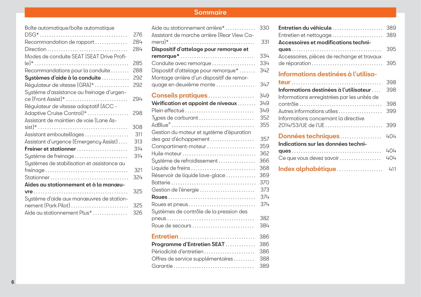 2019-2020 Seat Leon Owner's Manual | French