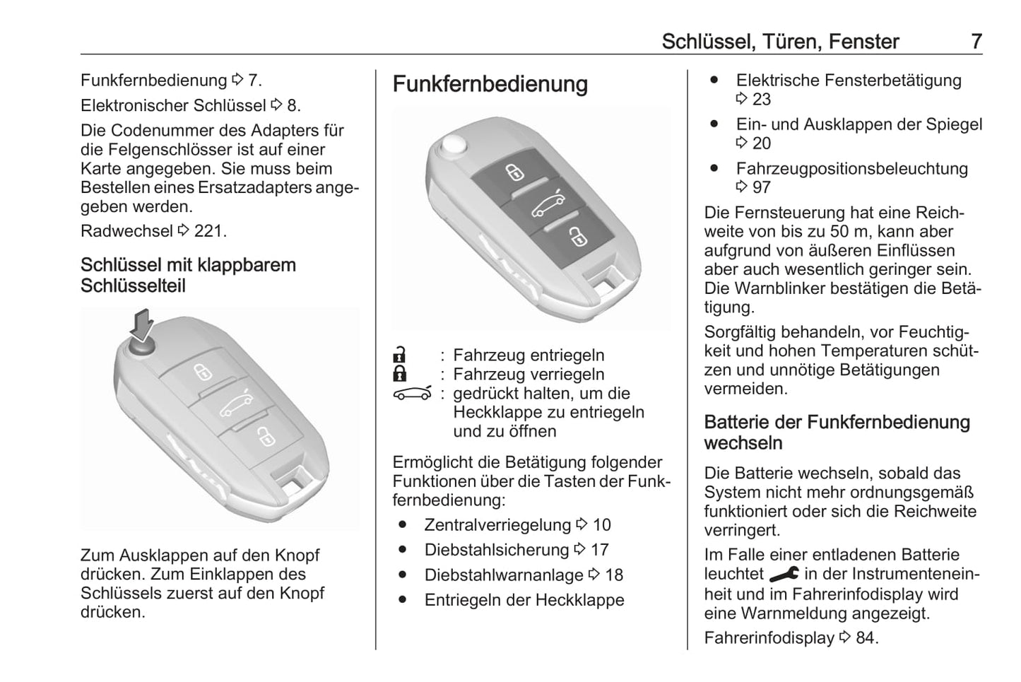 2021 Opel Corsa/Corsa-e Owner's Manual | German