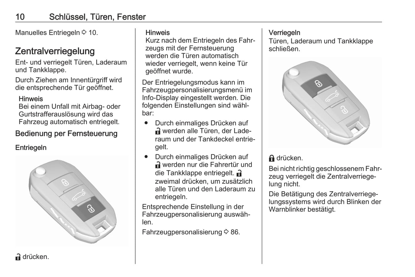 2021 Opel Corsa/Corsa-e Owner's Manual | German