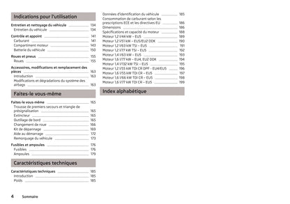 2012-2013 Skoda Fabia Owner's Manual | French