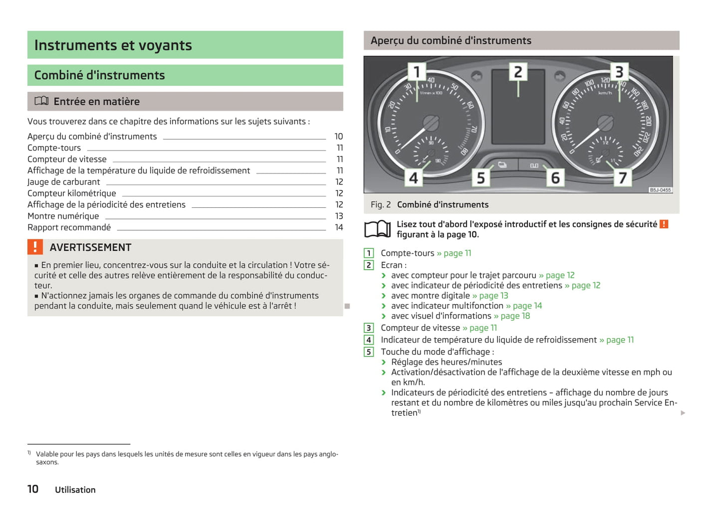 2012-2013 Skoda Fabia Owner's Manual | French