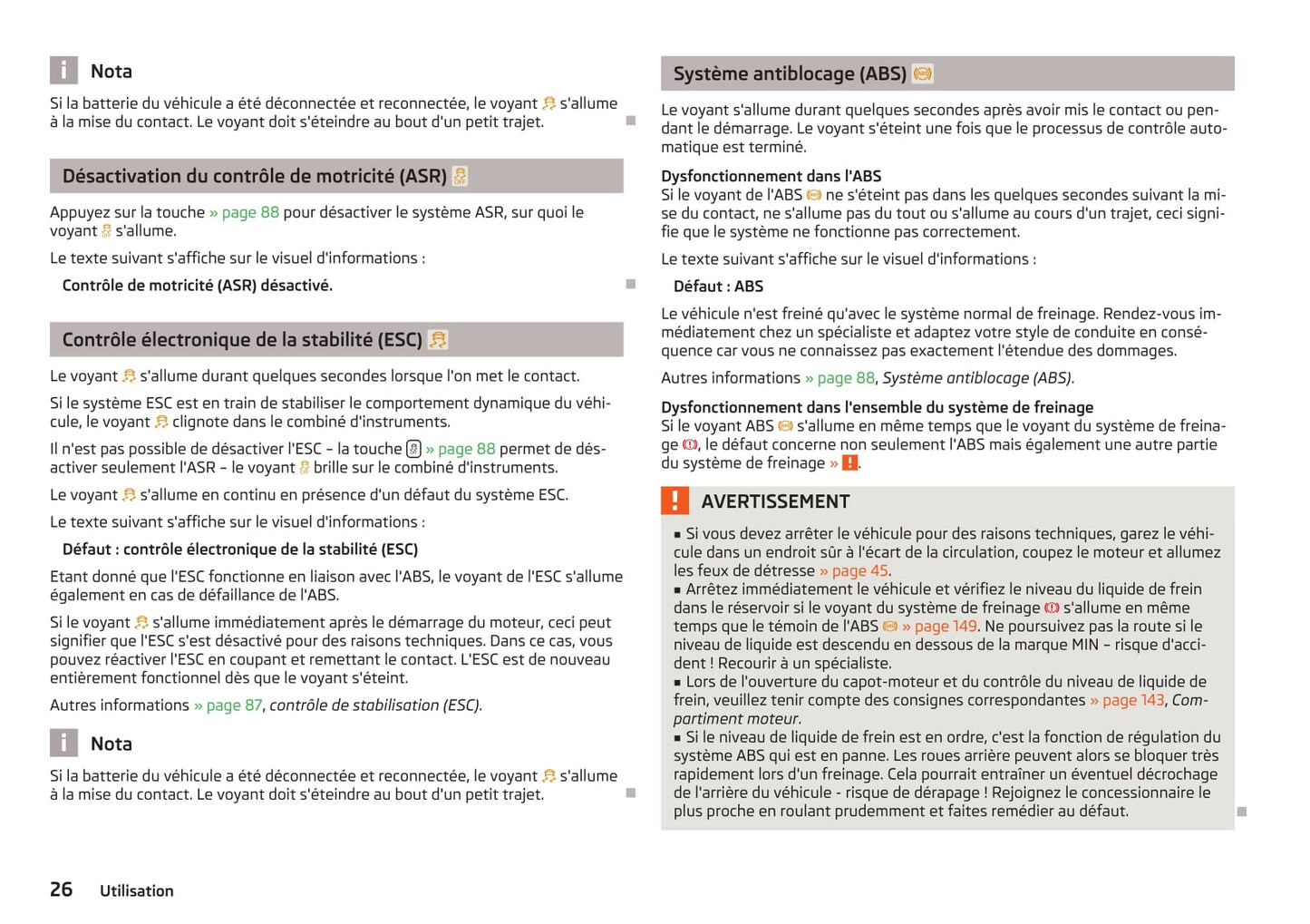 2012-2013 Skoda Fabia Owner's Manual | French