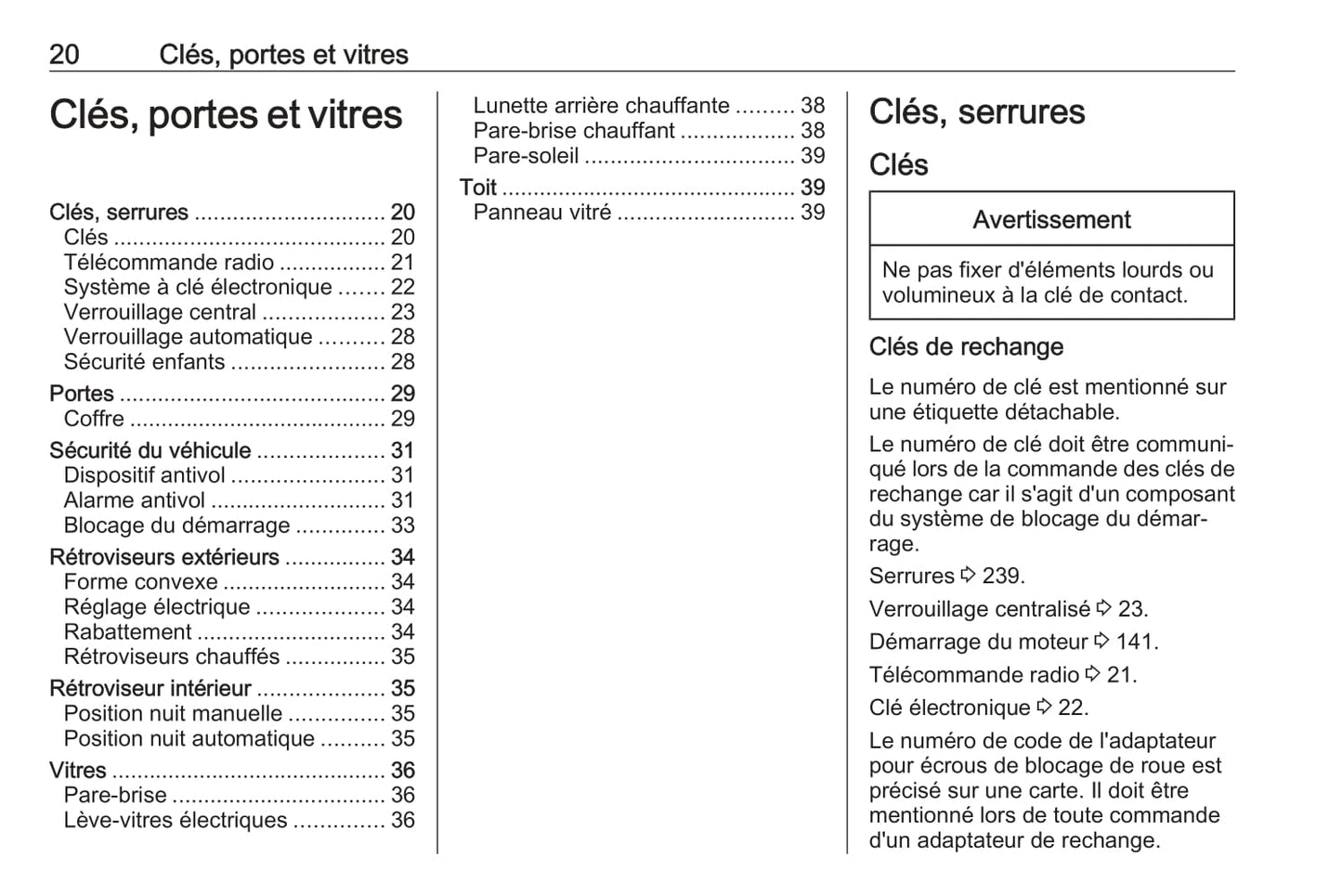 2017 Opel Crossland X Owner's Manual | French