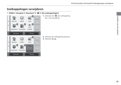 Honda CR-V Navigatie Handleiding 2015 - 2018