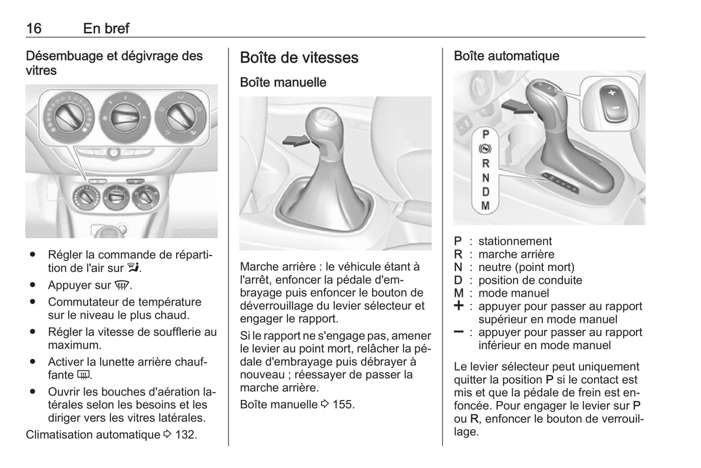 2016-2017 Opel Corsa Owner's Manual | French