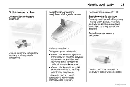 2012 Opel Corsa Owner's Manual | Polish