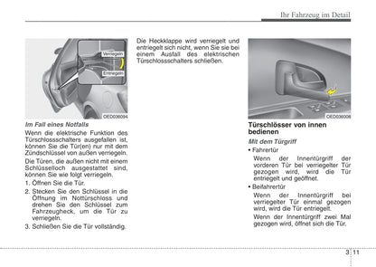 2007-2008 Kia Cee'd Owner's Manual | German