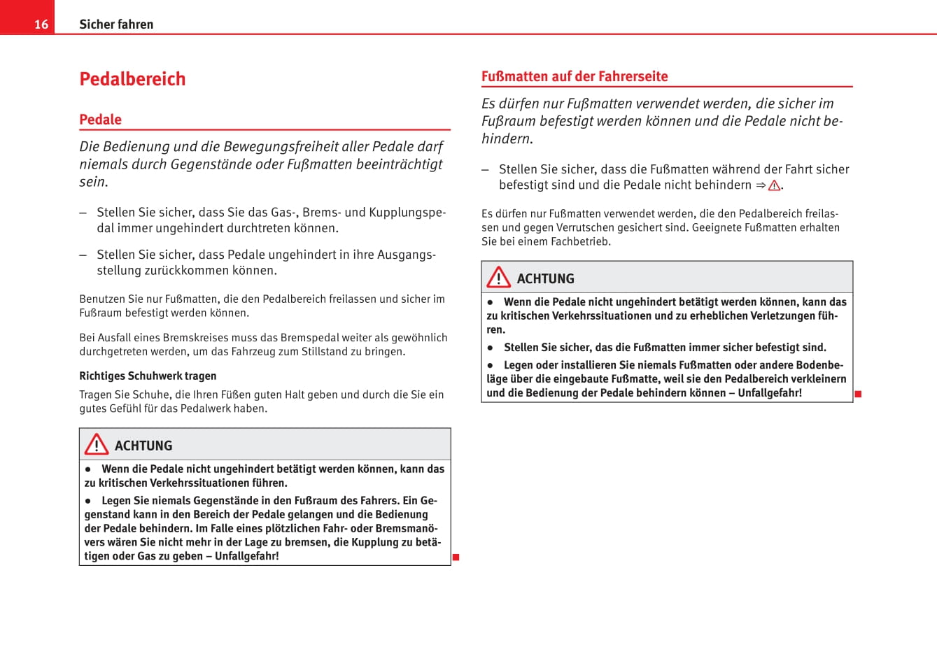 2012-2013 Seat Exeo Owner's Manual | German