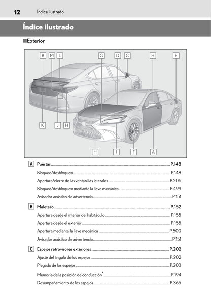 2018-2019 Lexus ES 300h Bedienungsanleitung | Spanisch